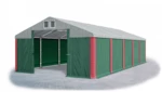Garážový stan 5x6x2,5m střecha PVC 560g/m2 boky PVC 500g/m2 konstrukce ZIMA Šedá Zelená Červené