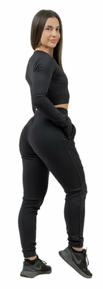 Nebbia High-Waist Joggers INTENSE Signature Black M Fitness kalhoty