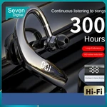 Wireless Bluetooth Headset Business Single Ear Led Display Wireless Headphones Bass Sports Headphones Ear Hook With Microphone