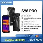DOOGEE S98 Pro Rugged Phone 6.3" Thermal Imaging Camera 20MP Night Vision AI 48MP Camera 8GB 256GB 6000mAh Battery Mobile Phone