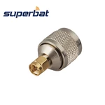 Superbat 5pcs SMA-N Adapter SMA Plug to N Male Straight RF Coaxial Connector
