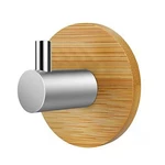 1PC Door Rear Hook Adhesive Bamboo Metal Hook Wall Clothes Key Hanger Towel Holder Punch-free Hotel Living Room Coat Hook