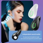 1 Pcs Wireless Bluetooth Earphones S20 Non Ear Open Ear Long Single Conduction Ear Handsfree Ultra OWS Clip Range 5.3 Doubl E9E4