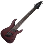 Jackson X Series Dinky Arch Top DKAF8 IL Negro-Stained Mahogany Guitarra electrica multiescala