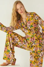 Koton Women's Yellow Patterned Jacket