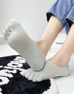 1 Pair Women Five Toe Socks Spring Summer And Autumn Fashion Short Sock Woman's And Ladies 5 Finger Cotton Boat Socks