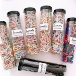300pcs/box Kids Elastic Hair Bands Candy Color Hair Rope Hair Tie for Baby Girls Headwear Girls Kids Hair Accessories