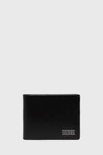 Kožená peňaženka Guess NEW BSTN pánska, čierna farba, SMNEBR LEA24