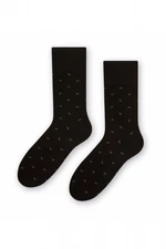 Steven 056 226 vzor černé Pánské oblekové ponožky 42/44 černá