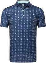 Footjoy The 19th Hole Lisle Navy XL Camiseta polo