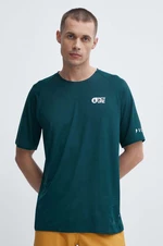 Športové tričko Picture Osborn vzorované, zelená farba, MTS1077