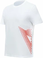 Dainese T-Shirt Big Logo White/Fluo Red 3XL Camiseta de manga corta