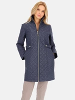 PERSO Woman's Coat BLE241035F Navy Blue