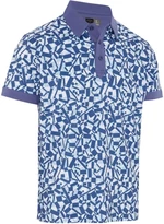 Callaway Birdseye View Allover Print Mens Polo Bijou Blue S Camiseta polo