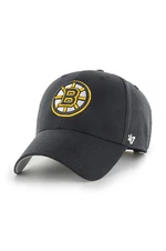 Čiapka 47 brand Nhl Boston Bruins čierna farba, s nášivkou, H-MVP01WBV-BK