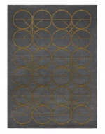 Kusový koberec Emerald 1010 grey and gold-140x190