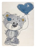 Dětský kusový koberec Petit Teddy bear cream-80x150