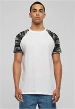 Contrasting raglan t-shirt wht/darkcamo