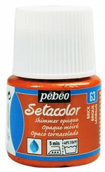 Barva na textil Setacolor 45 ml – 63 cihlově oranžová perleťová