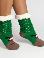 Dámské teplé ponožky Rudolf zelené