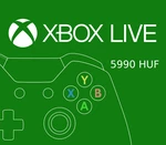 XBOX Live 5990 HUF Prepaid Card HU