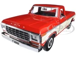 1979 Ford F-150 Pickup Truck Red and Cream 1/24 Diecast Model Car by Motormax