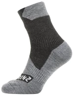 Sealskinz Waterproof All Weather Ankle Length Sock Black/Grey Marl XL Șosete ciclism