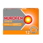 Nurofen Junior Pomeranč 100 mg 12 měkkých tobolek