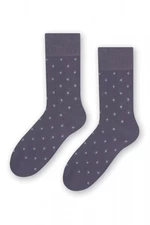 Steven 056 209 vzor šedé Pánské ponožky 42/44 šedá
