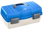 Plastica panaro rybársky kufrík 136/4-poschodový bielo-modrý
