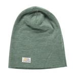 Green winter hat made of merino wool ALPINE PRO Bedade