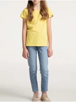 Yellow girly basic T-shirt Ragwear Violka - Girls