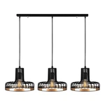 Lampa wisząca w czarno-miedzianym kolorze z metalowym kloszem Fellini – Opviq lights