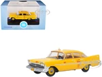 1959 Plymouth Belvedere Taxi Yellow "Tanner Yellow Cab Co." 1/87 (HO) Scale Diecast Model Car by Oxford Diecast