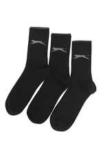 Slazenger Jago Men's Sports Socks 40-44 Black Color, Set of 3