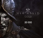 New World - 20k Gold - Nysa - EUROPE (Central Server)