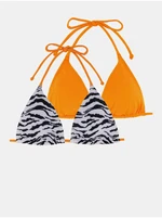 Dorina Set of two women's bikini tops in orange and white color DO - Women's Dorina Set of two women's bikini tops in orange and white color DO - Women's