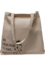 No Friends oversize canvas bag in white
