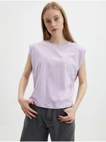 Svetlo fialové dámske basic tričko VERO MODA Panna