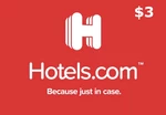 Hotels.com $3 Gift Card US