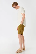 Koton Linen Blend Cargo Chino Shorts