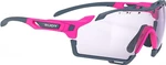 Rudy Project Cutline Pink Fluo Matte/ImpactX Photochromic 2 Laser Purple Fahrradbrille
