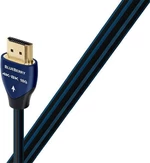 AudioQuest Blueberry 0,6 m Bleu-Noir Hi-Fi Câble vidéo