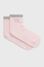 Ponožky Calvin Klein dámske, ružová farba, 701218782