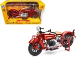 1930 Indian 4 Red 1/12 Diecast Motorcycle Model by New Ray