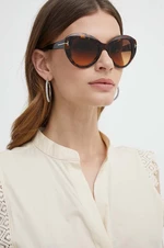 Slnečné okuliare Tom Ford dámske, hnedá farba, FT1084_5252F