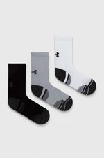 Ponožky Under Armour 3-pak pánske, šedá farba, 1379512