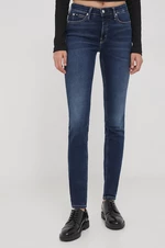 Džíny Calvin Klein Jeans dámské, tmavomodrá barva, J20J222445