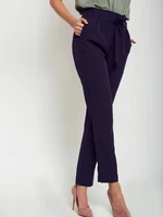 Pants tied at the waist navy blue