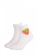 Gatta Cottoline vzorované 224.59N 21-26 Dívčí ponožky 21-23 white